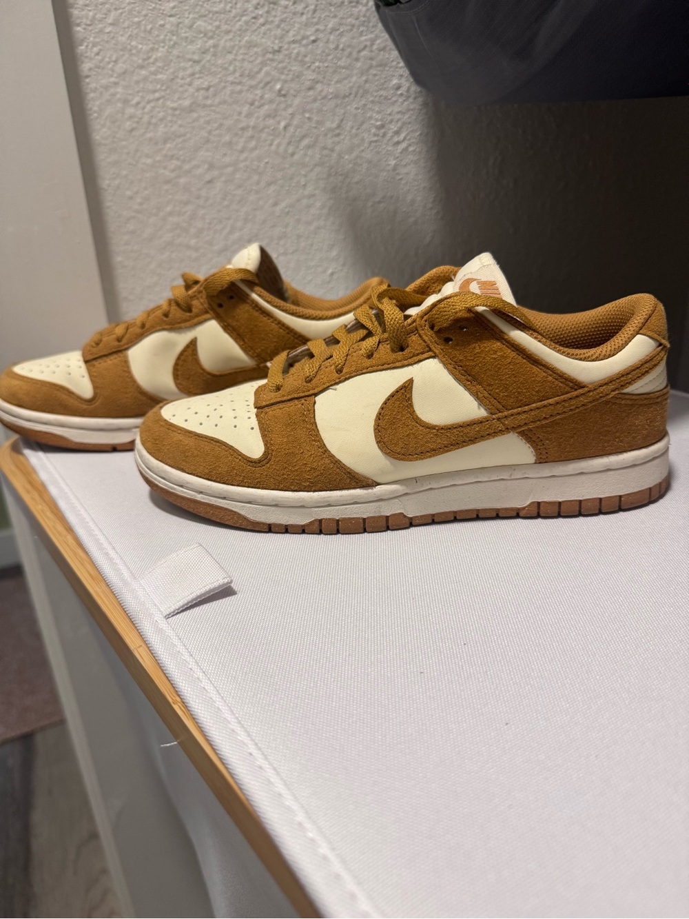 Nike Women Sneakers in Camel Brown Yellow and Cream